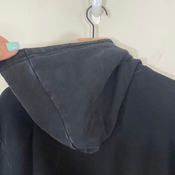Zyia Active Black Hooded Pullover Sweater Front Pocket Sz S - Picture 8 of 9